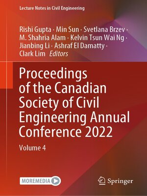 cover image of Proceedings of the Canadian Society of Civil Engineering Annual Conference 2022